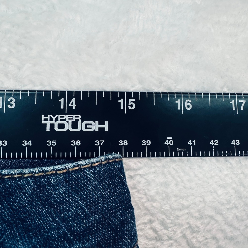 d.jeans Stitch Star Capri Jeans‎ Womens 6 Blue Dark Wash Stretch Cropped Denim - Picture 7 of 9